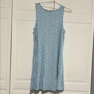 Old Navy Blue Floral Sleeveless Shift Dress